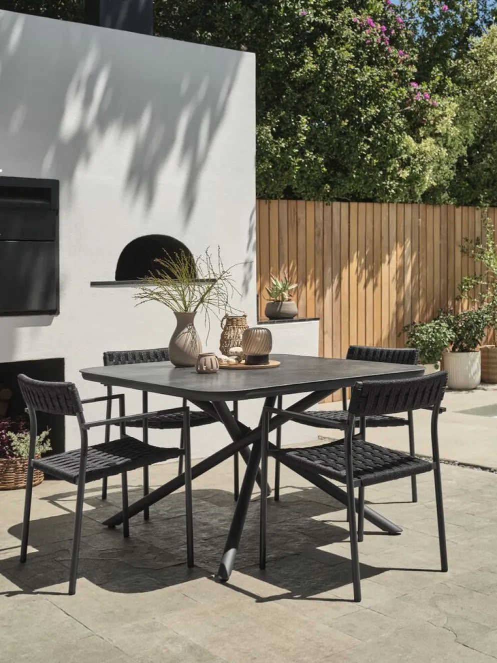 GOTHENBURGTable de jardin GOTHENBURG l120xL120 gris