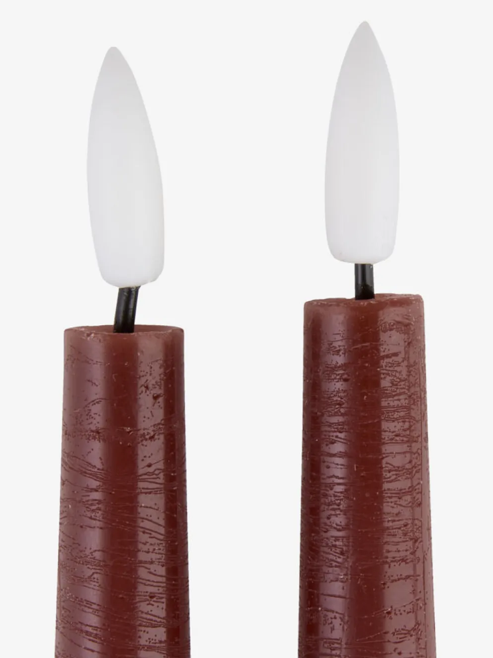 GUDMUNDBougie LED GUDMUND H29cm aubergine 2pcs/pqt
