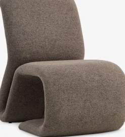 GULDBJERGFauteuil lounge GULDBJERG tissu sable foncé