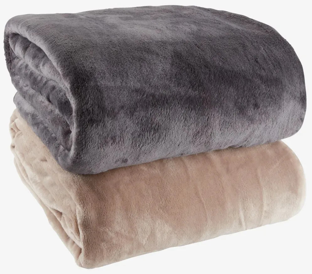 GULSKOLMPlaid polaire GULSKOLM 220x240 gris