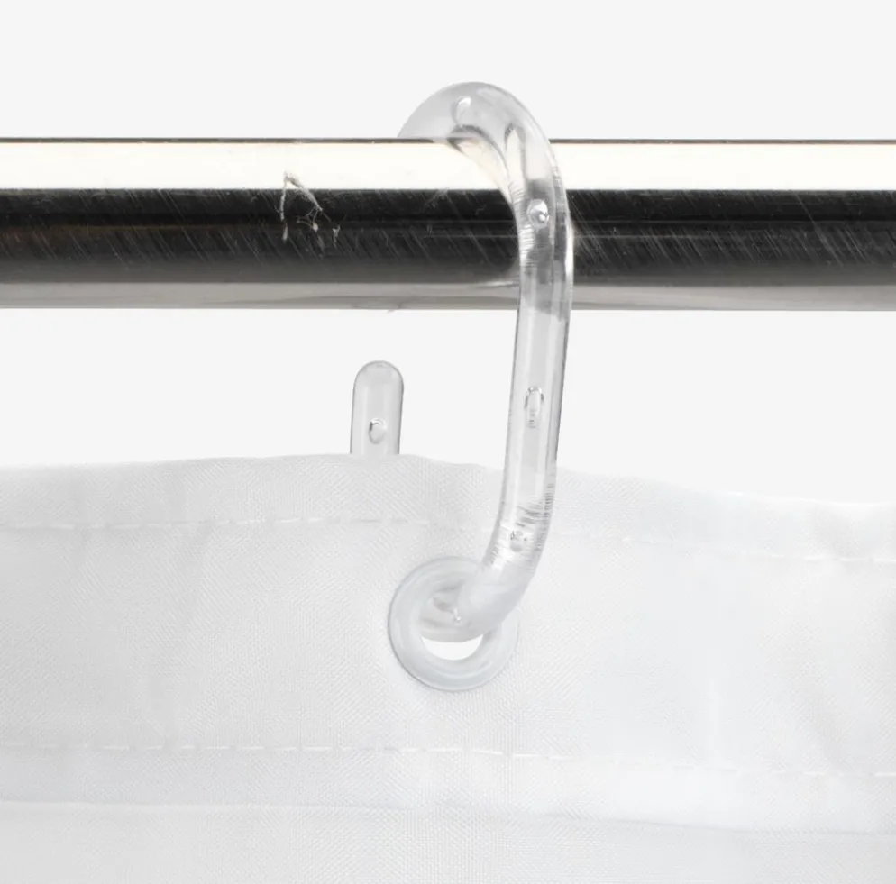 HAGBYPlusRideau de douche HAGBY 180x200 blanc
