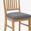 HAGEChaise HAGE tissu gris/chêne naturel