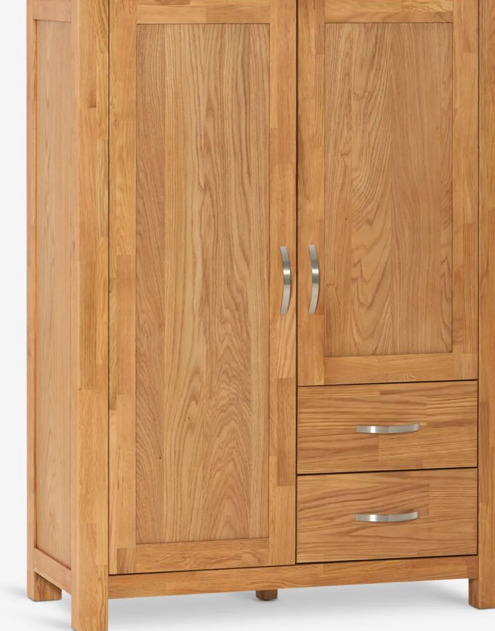 HAGECommode 2 tiroirs 2 portes HAGE chêne naturel