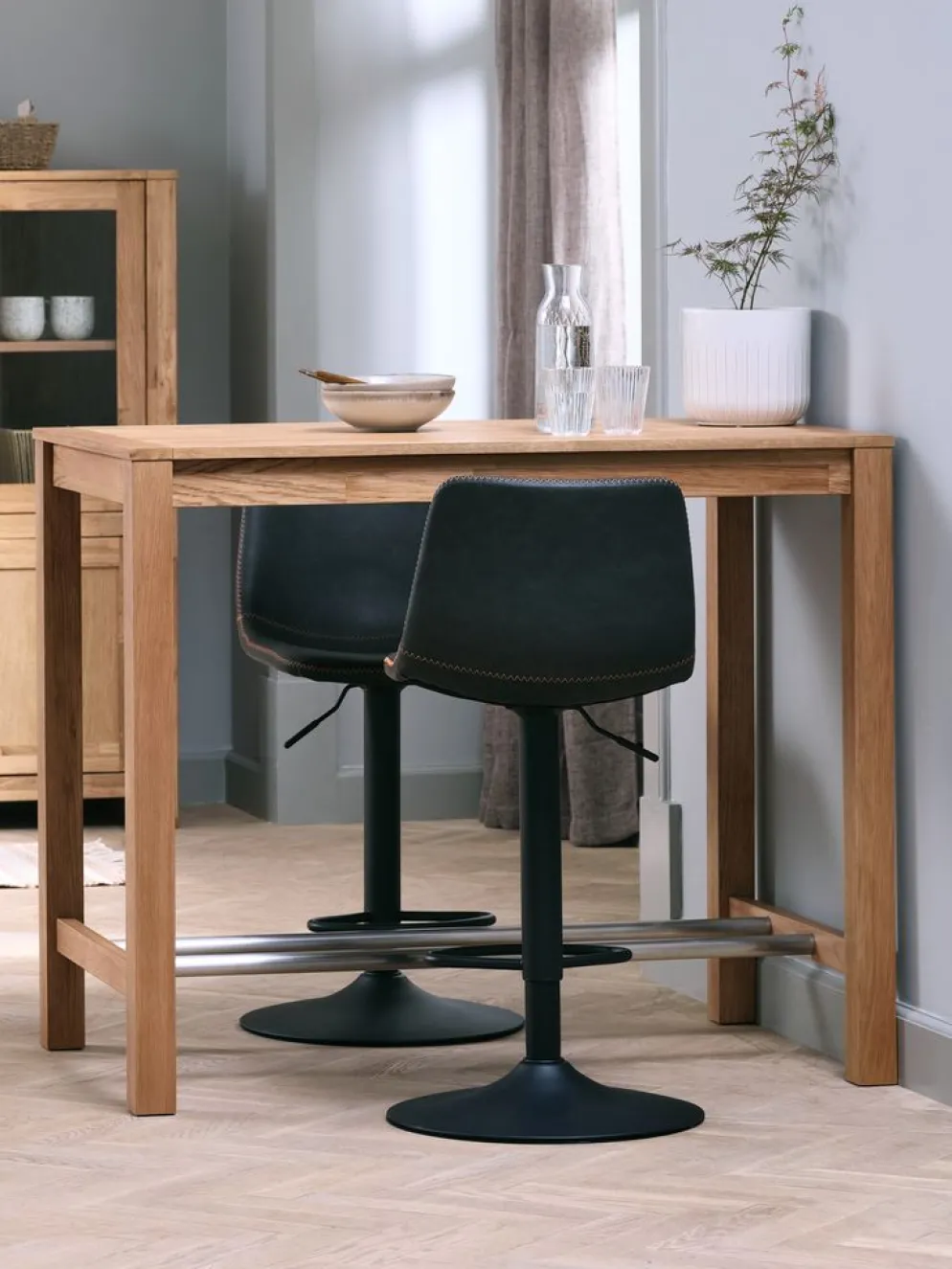 HAGETable de bar HAGE 70x115 chêne naturel