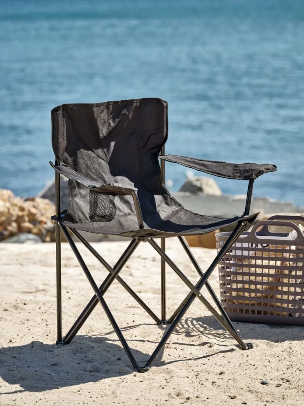HALDBAKKENChaise de camping HALDBAKKEN noir