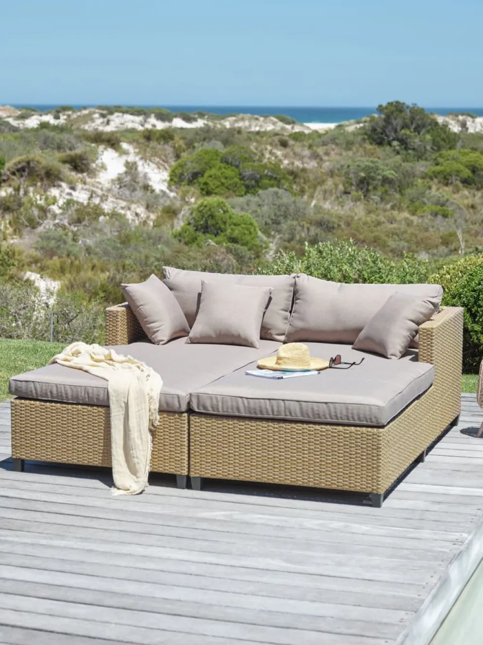 HALLINGBain de soleil HALLING l179xL187 naturel