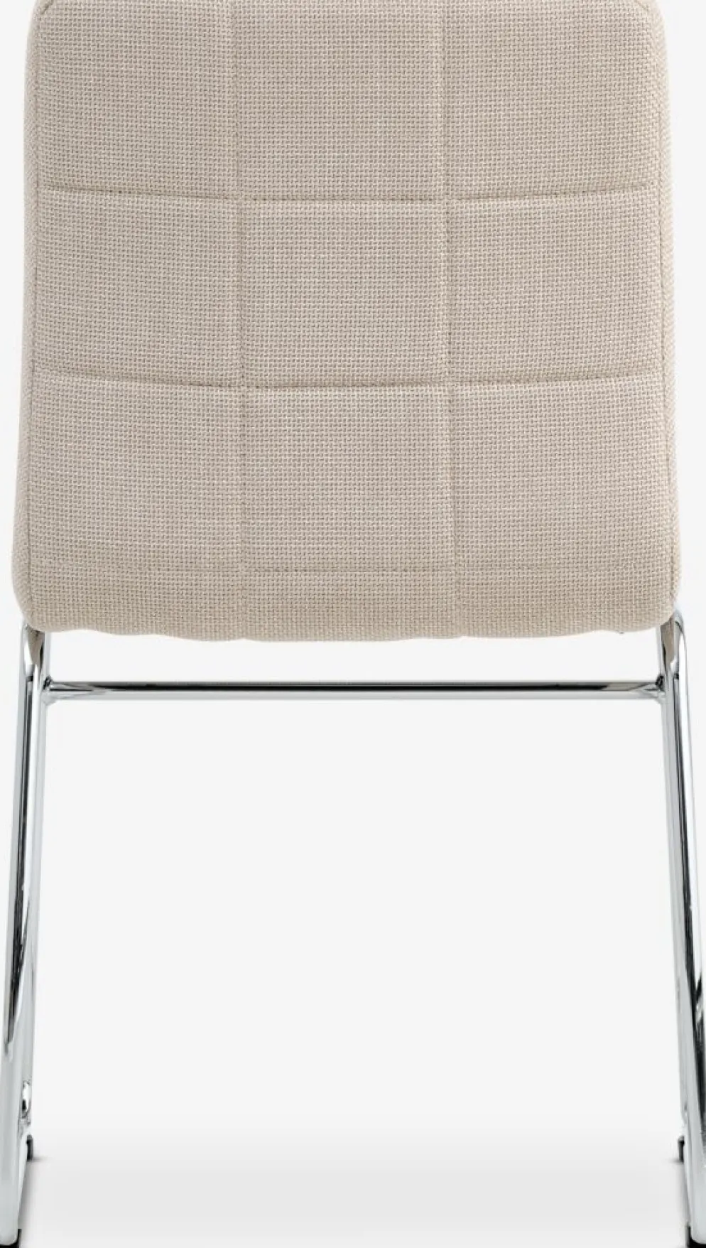 HAMMELChaise HAMMEL tissu beige/chrome