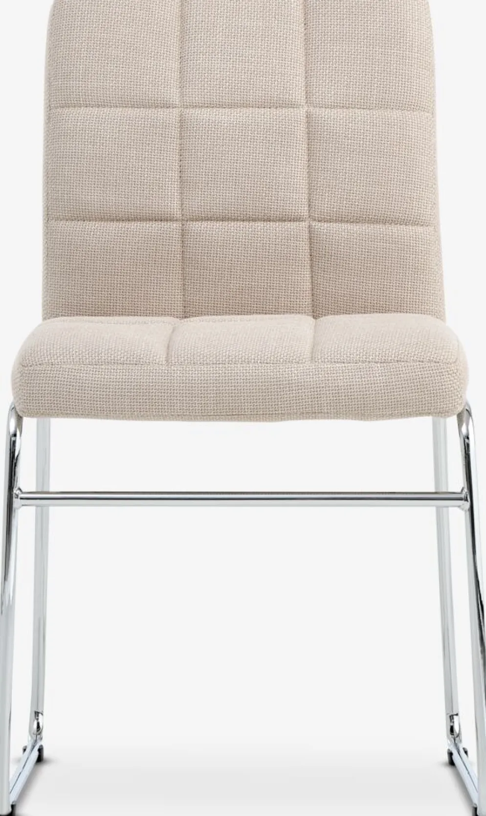 HAMMELChaise HAMMEL tissu beige/chrome