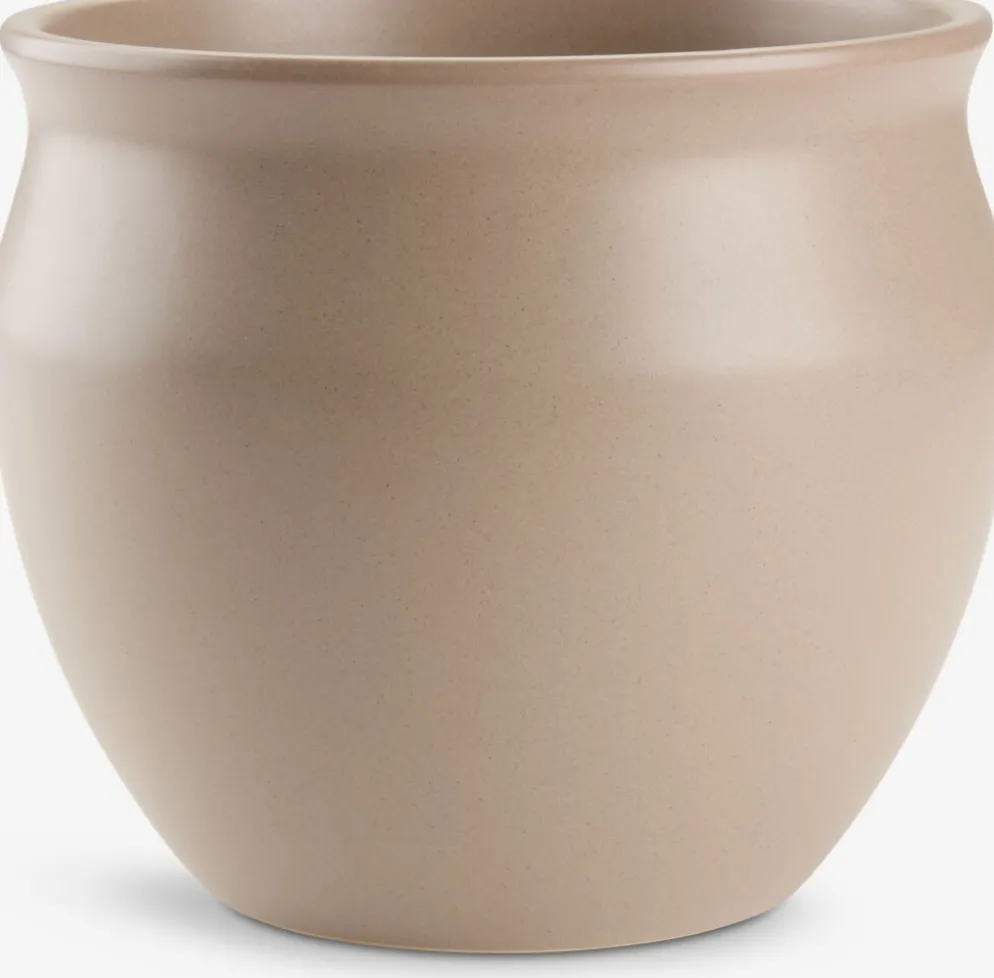 HARALDURCache-pot HARALDUR Ø20xH17cm gris chaud