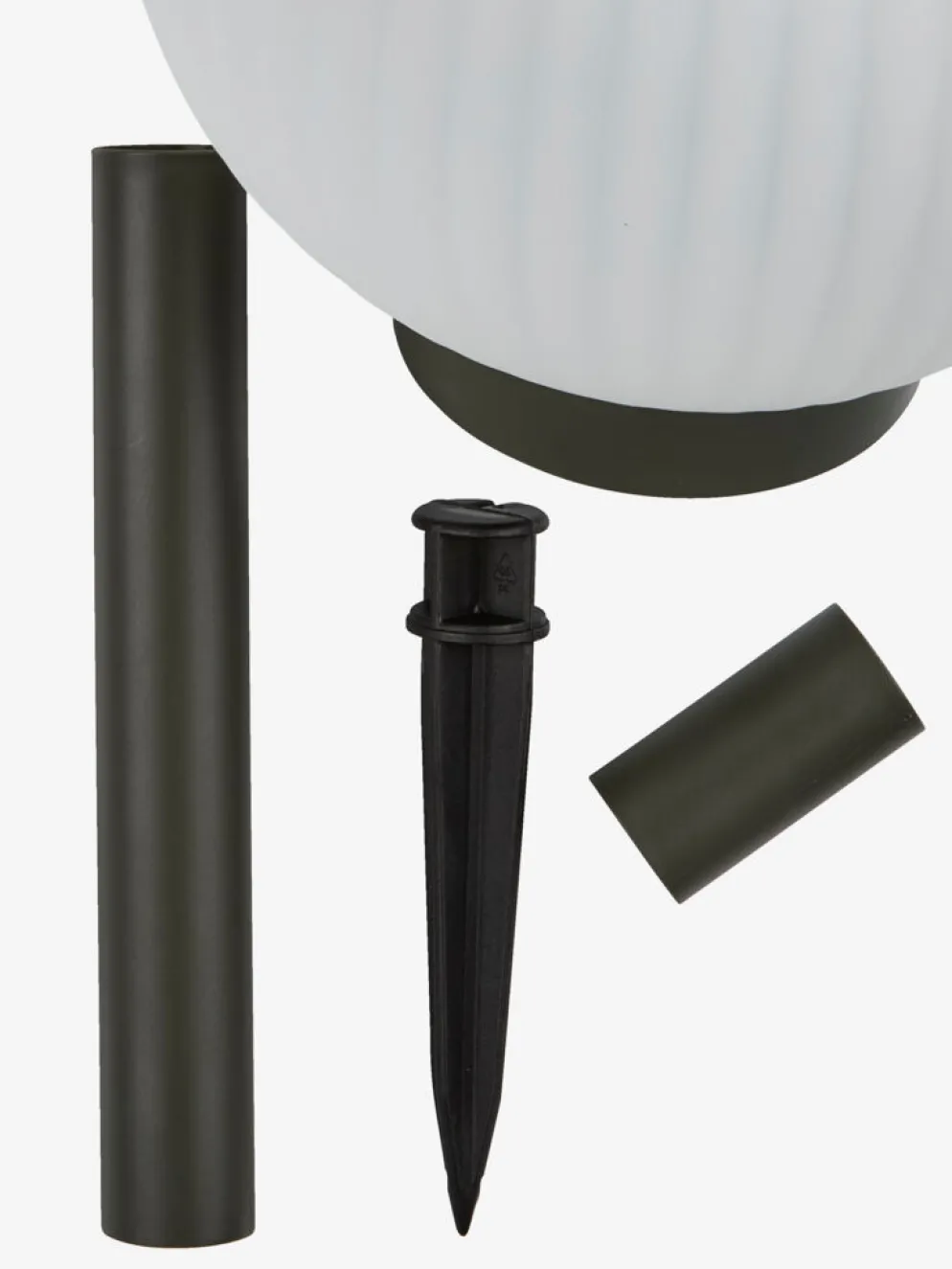 HAUKUGLELampe solaire HAUKUGLE Ø18xH46cm blanc