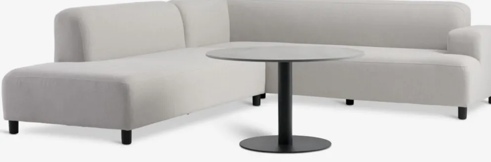 HELAGS + HEDEBACKENEnsemble lounge HELAGS noir + HEDEBACKEN 6 personnes beige