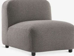 HELAGS + TANEEnsemble lounge HELAGS noir + TANE 3 personnes sable foncé