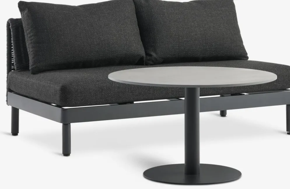 HELAGS + VOSSEnsemble lounge HELAGS noir + VOSS 2 personnes noir