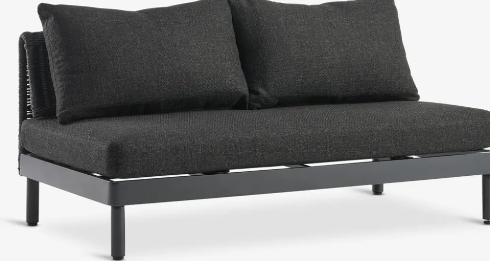 HELAGS + VOSSEnsemble lounge HELAGS noir + VOSS 2 personnes noir