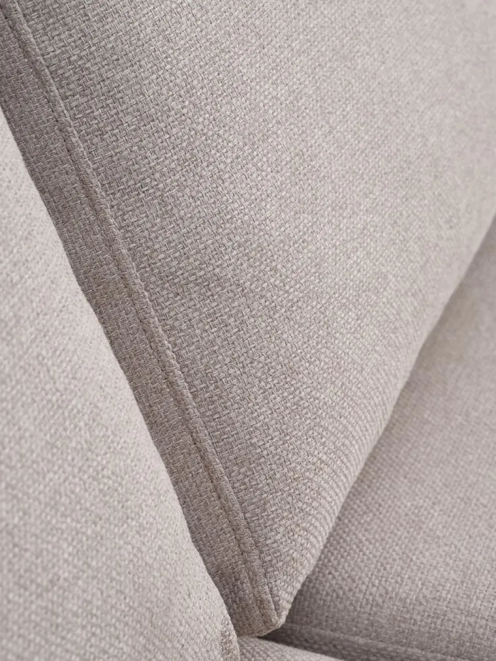 HELLERUPCanapé HELLERUP méridienne tissu beige/chêne