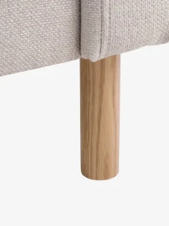 HELLERUPCanapé HELLERUP méridienne tissu beige/chêne