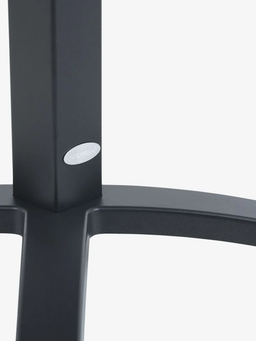 HOBRO + AIDTHOBRO L70 table gris + 2 AIDT chaises noir