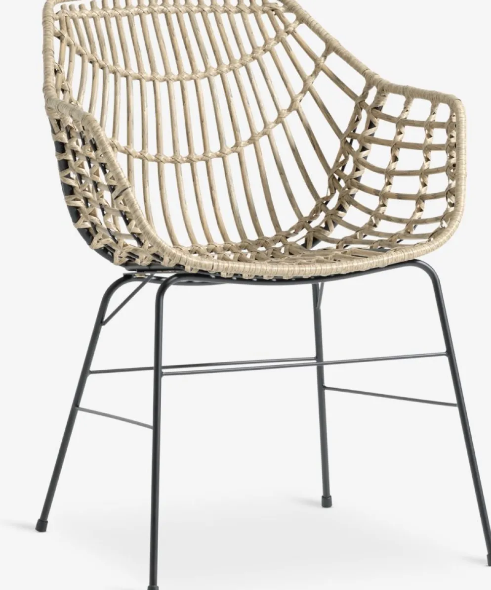 HOBRO + ILDERHUSEHOBRO L70 table + 2 ILDERHUSE chaises naturel