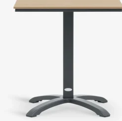 HOBRO + TAGMARKHOBRO L70 table naturel + 2 TAGMARK chaises noir