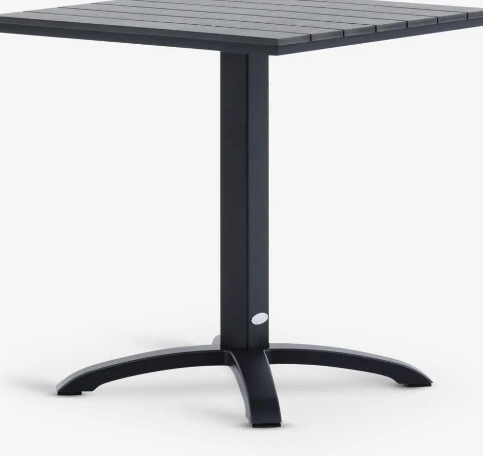 HOBROTable bistrot HOBRO l70xL70 noir