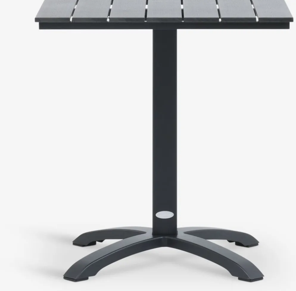HOBROTable bistrot HOBRO l70xL70 noir