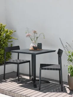 HOBROTable bistrot HOBRO l70xL70 noir