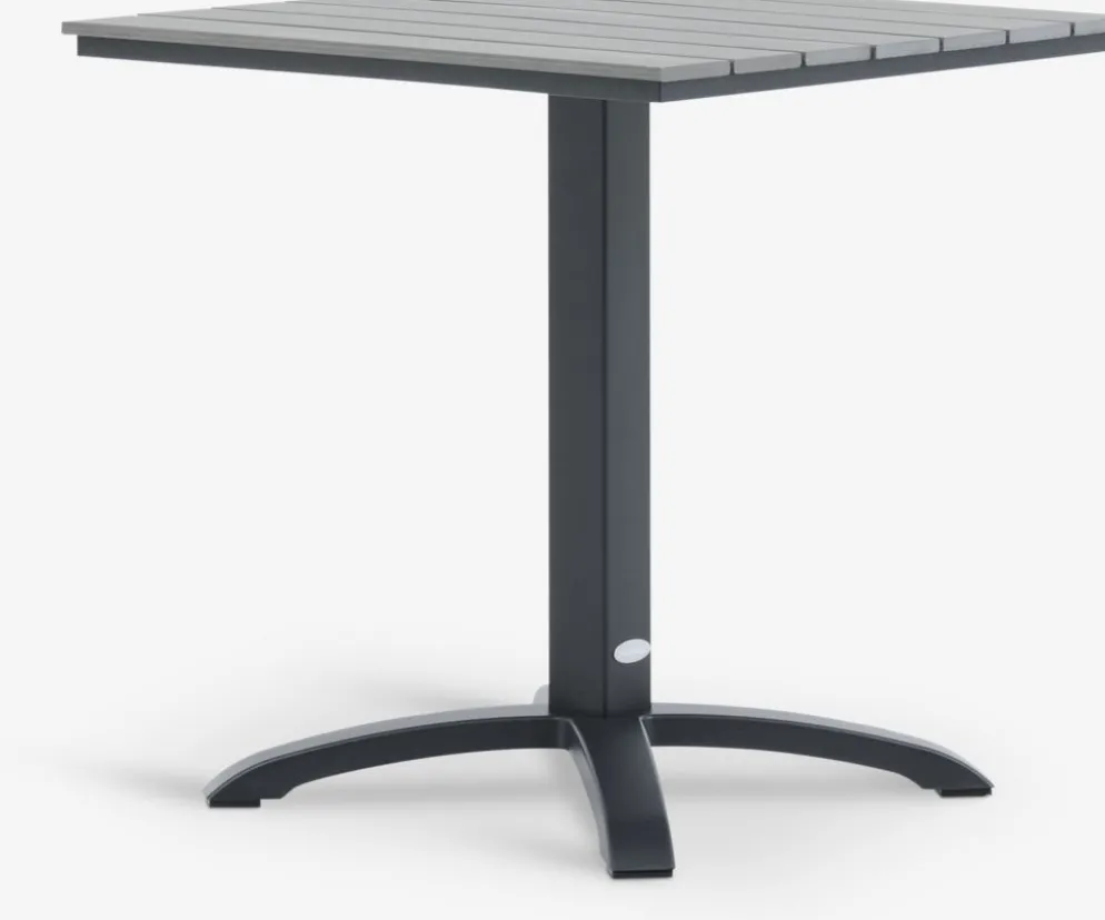 HOBROTable bistrot HOBRO l70xL70 gris