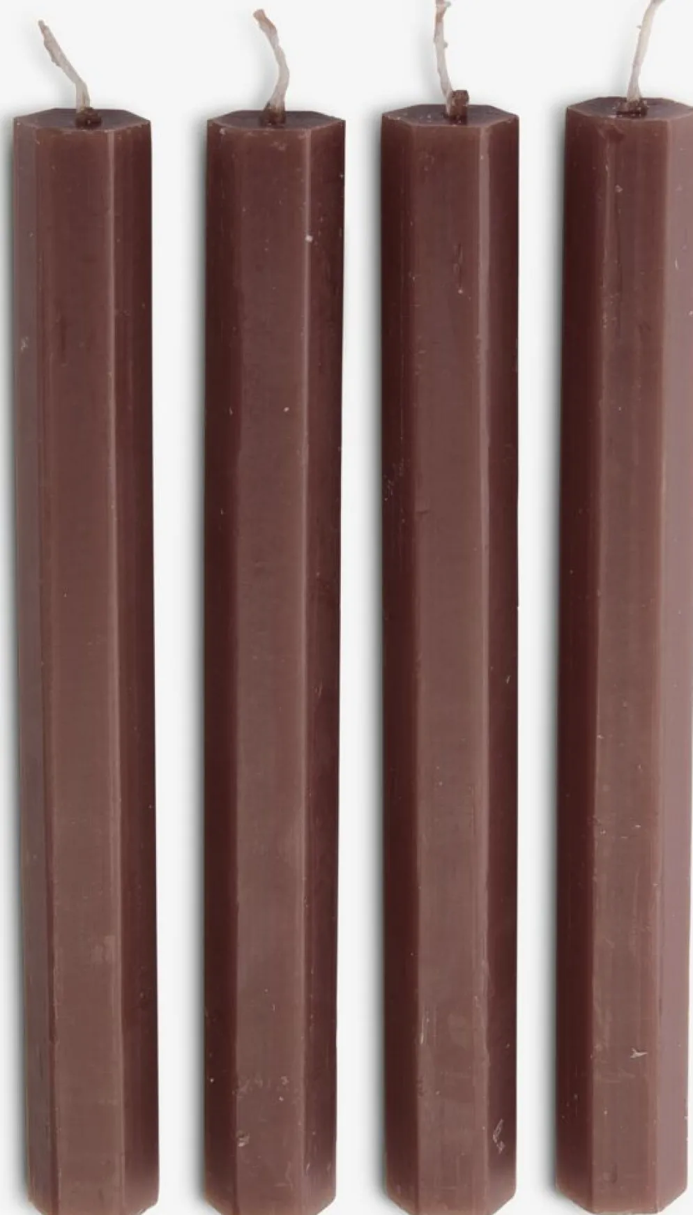 HOLMEBougies pour chandelier HOLME H20cm raisin 4pcs/pqt