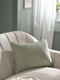 HORNFIOLCoussin HORNFIOL 35x50 chenille vert