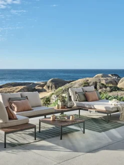 HOUEnsemble lounge HOU a/méridienne 6 personnes acacia