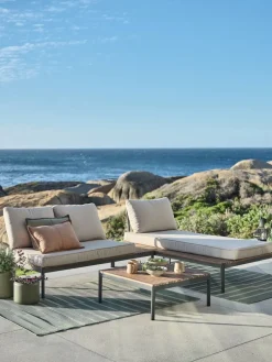 HOUEnsemble lounge HOU a/méridienne 3 personnes acacia