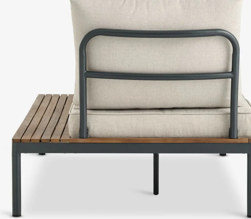 HOUModule lounge HOU méridienne bois d'acacia