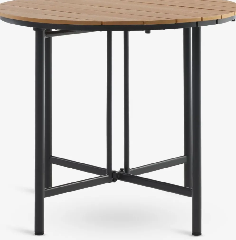 HOVVIG + HAGLEBUHOVVIG L10/90 table naturel + 2 HAGLEBU chaises noir