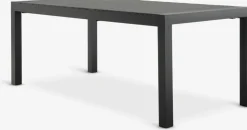 HSTEHAVE + KRISTIANSTADHESTEHAVE L205/275 table noir + 4 KRISTIANSTAD chaises vert