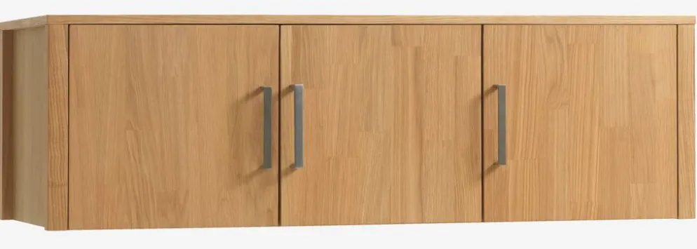 HUGGETMeuble haut HUGGET 139x43 coloris chêne naturel