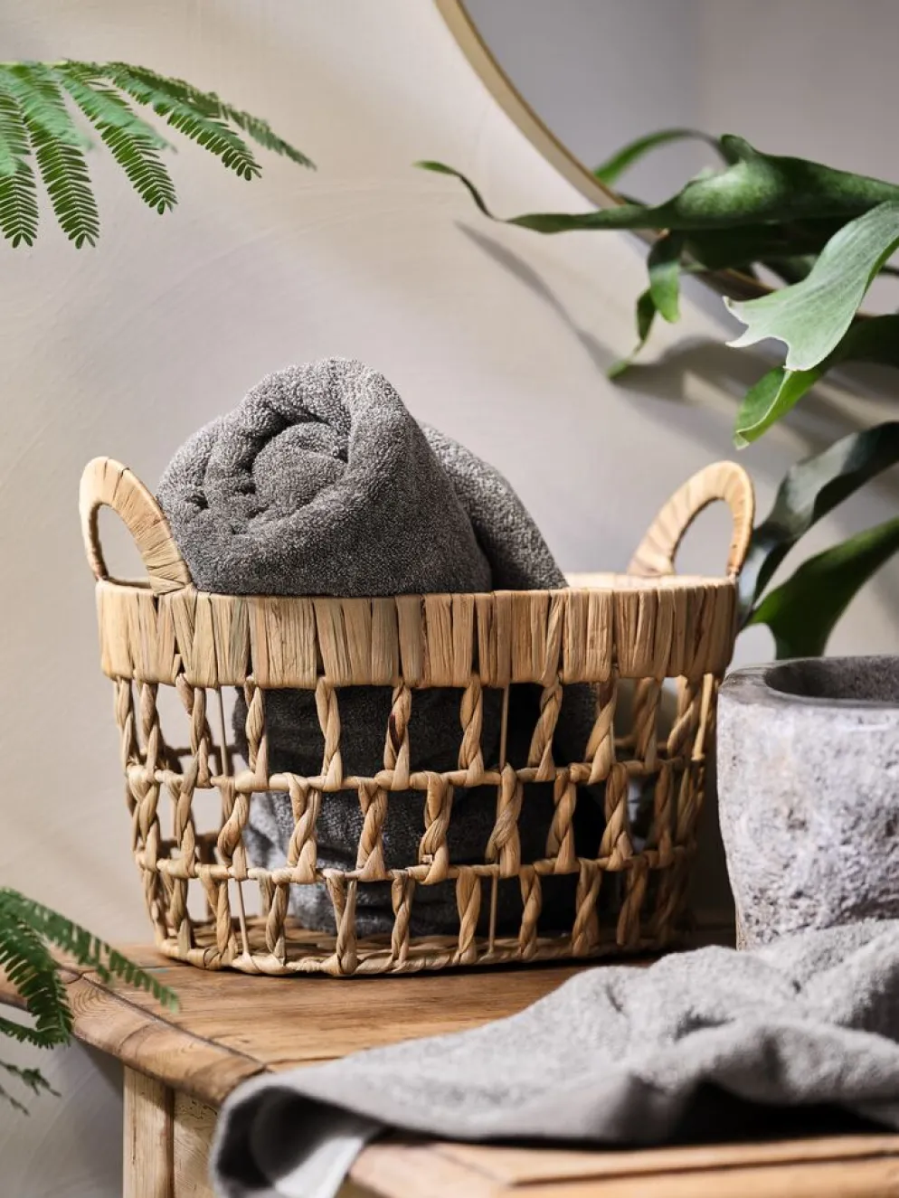 HULUPanier HULU l24xL34xH26cm naturel