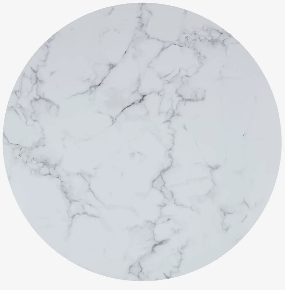 HVITROTSet de table HVITROT Ø38 marbre blanc
