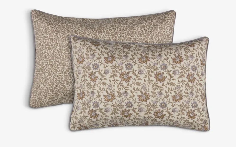 HYACINTHousse de coussin HYACINT 40x60 lilas poudré/beige