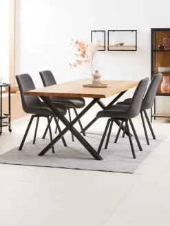 HYGUMChaise HYGUM pivotante gris/noir