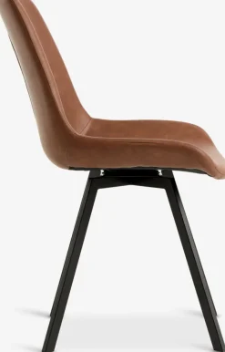 HYGUMChaise HYGUM pivotante cognac/noir