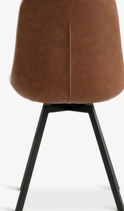 HYGUMChaise HYGUM pivotante cognac/noir
