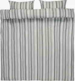 IDAGoldParure de lit IDA Fil teint 240x220 blanc/noir