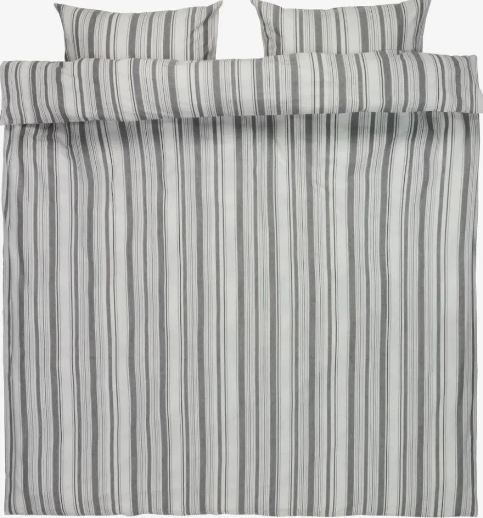 IDAGoldParure de lit IDA Fil teint 240x220 blanc/noir