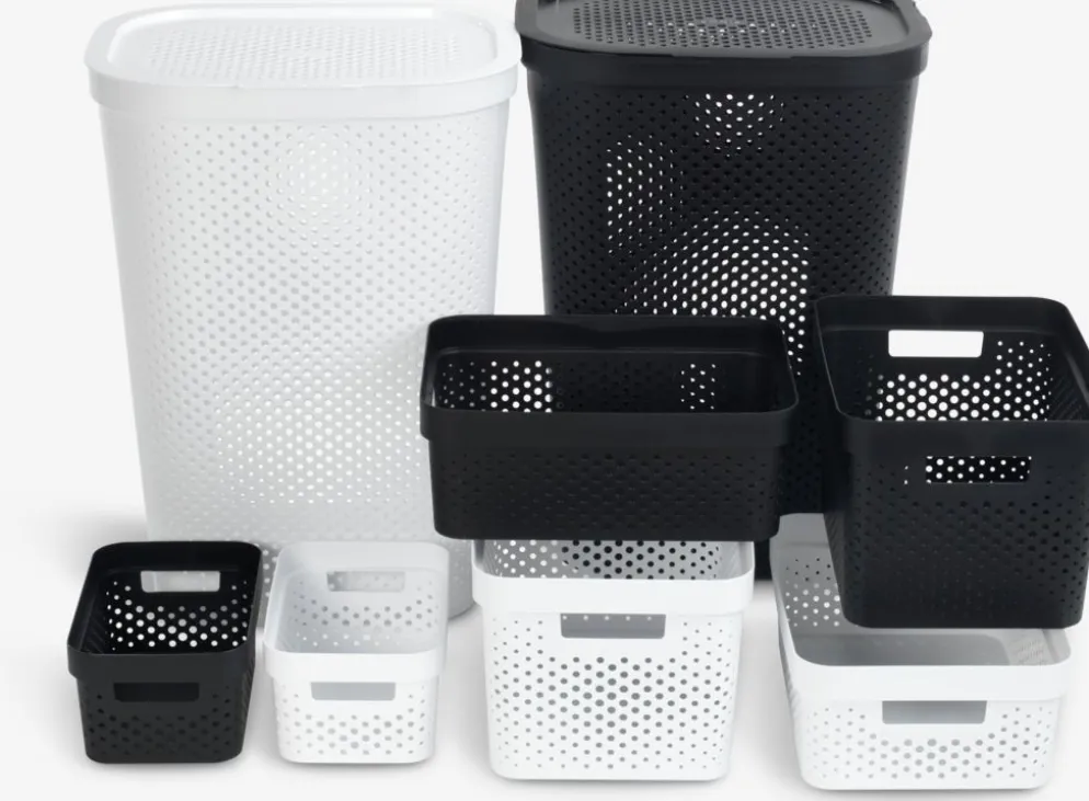 INFINITYPanier à linge INFINITY plastique blanc