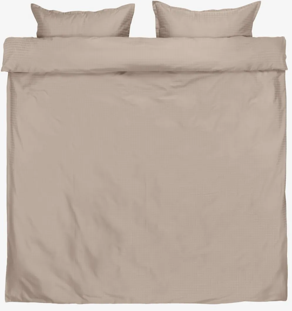 INGEBORGGoldParure de lit Satin INGEBORG 240x220 sable