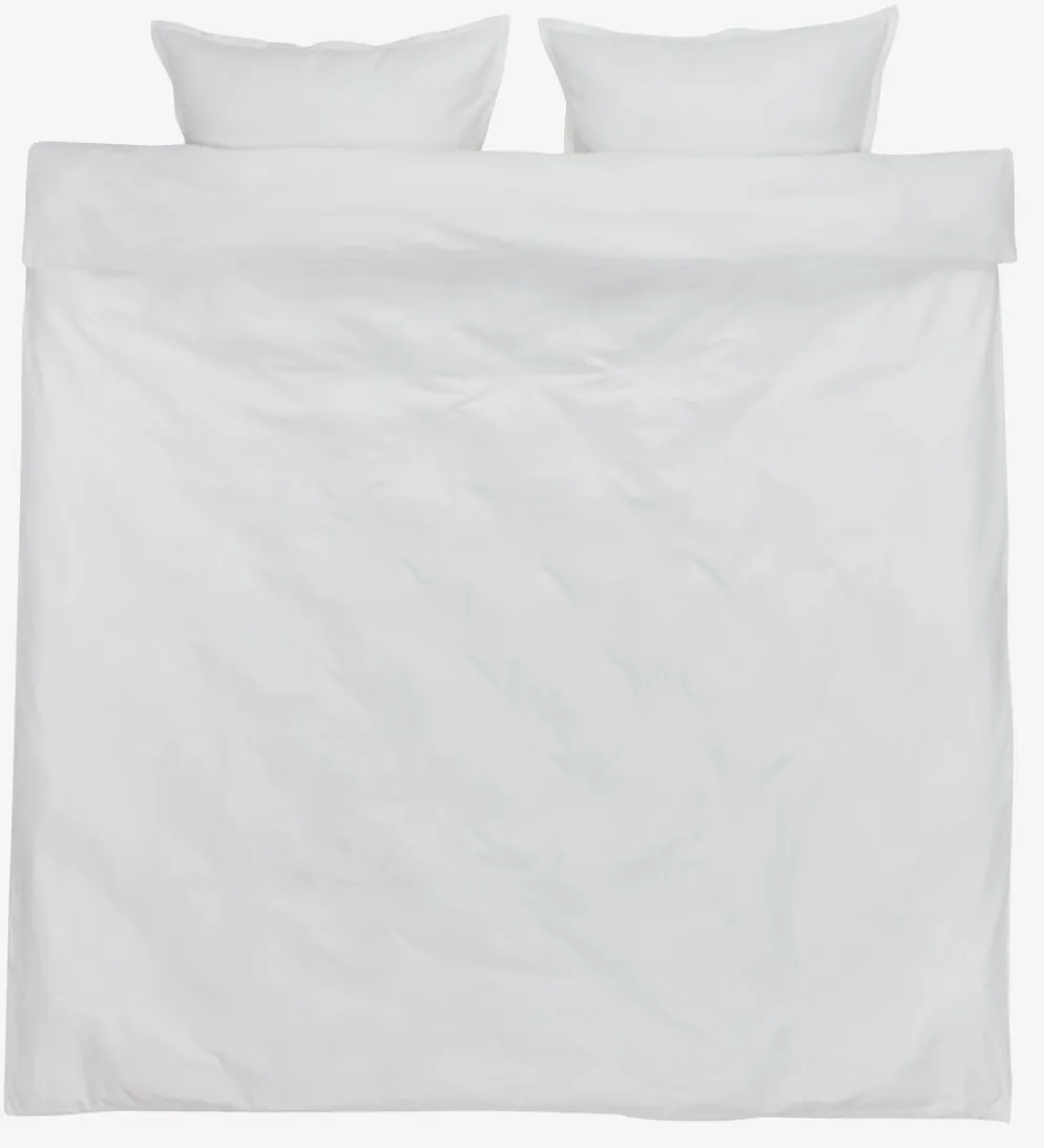 INGEBORGGoldParure de lit Satin INGEBORG 240x220 blanc