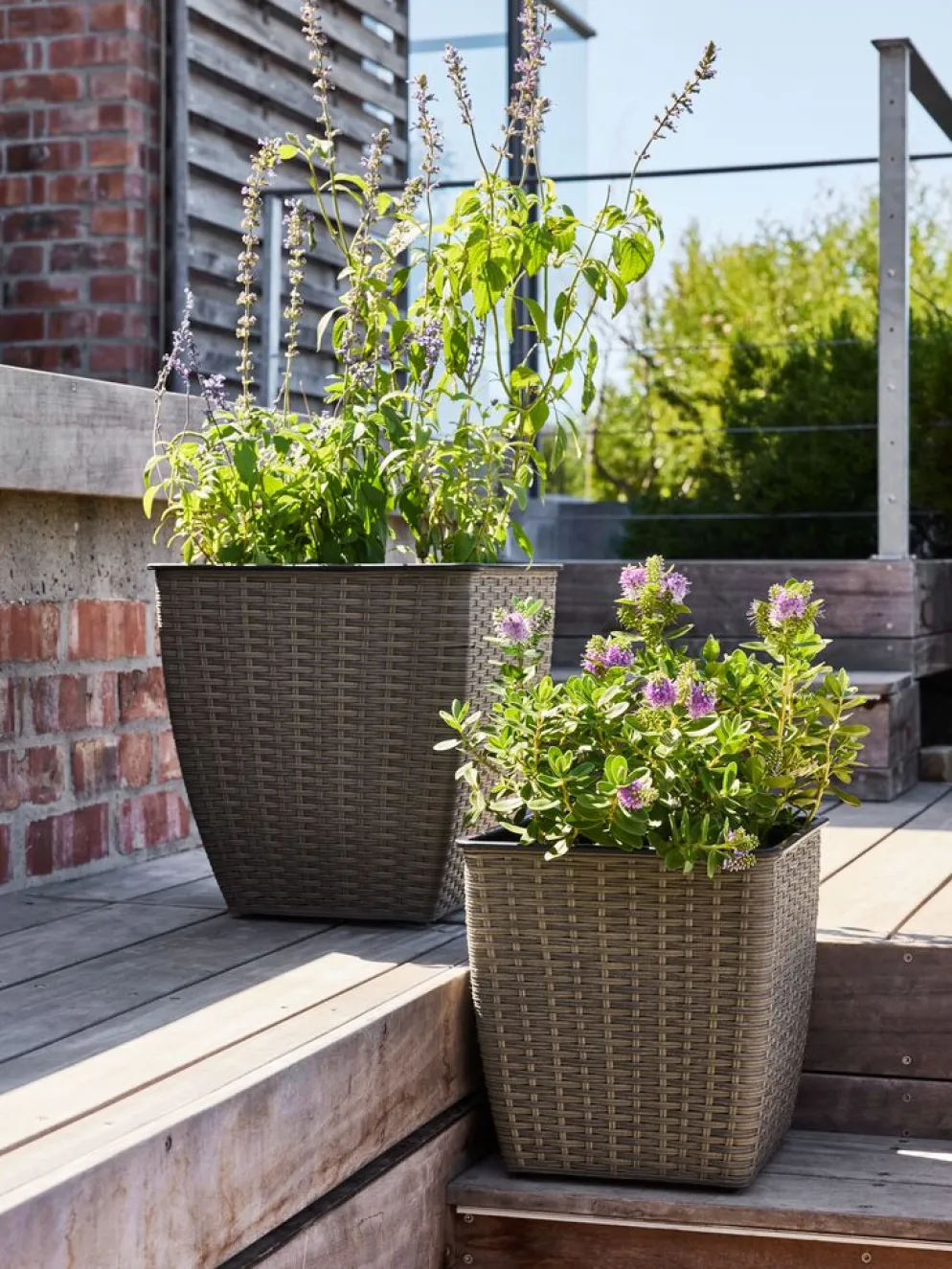 ISLOMPanier pour plantes ISLOM 38x38x39 naturel
