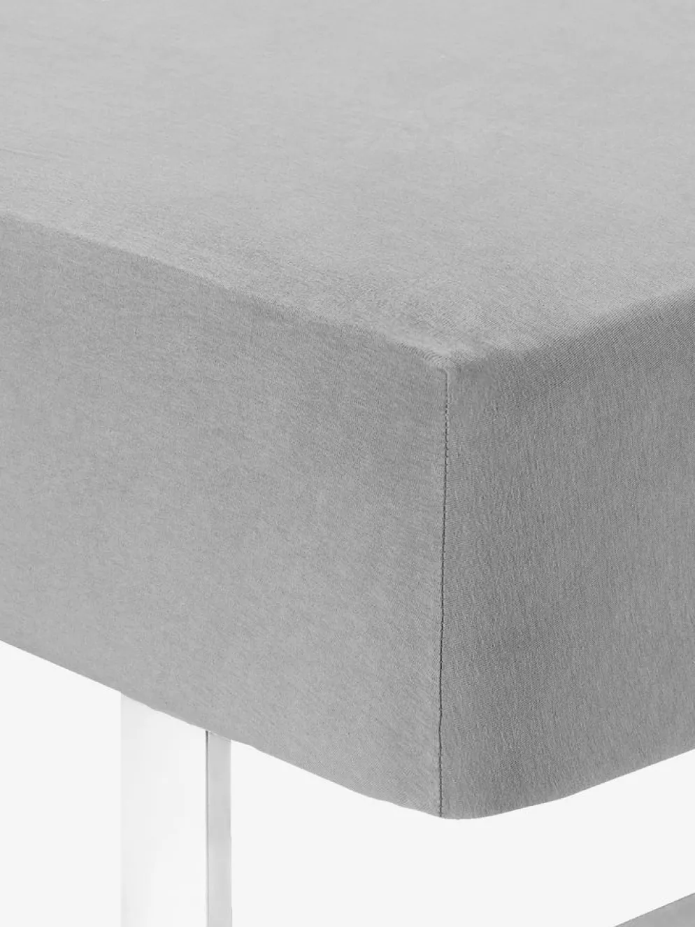 JANNEBasicDrap-housse Jersey JANNE 140x200x30 gris