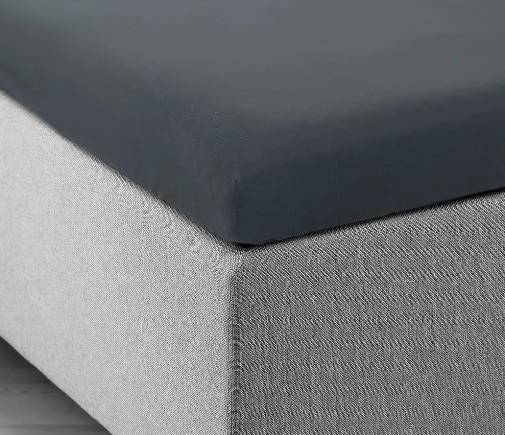 JASMINGoldDrap-housse Jersey Surmatelas JASMIN 160x200x6-10 gris