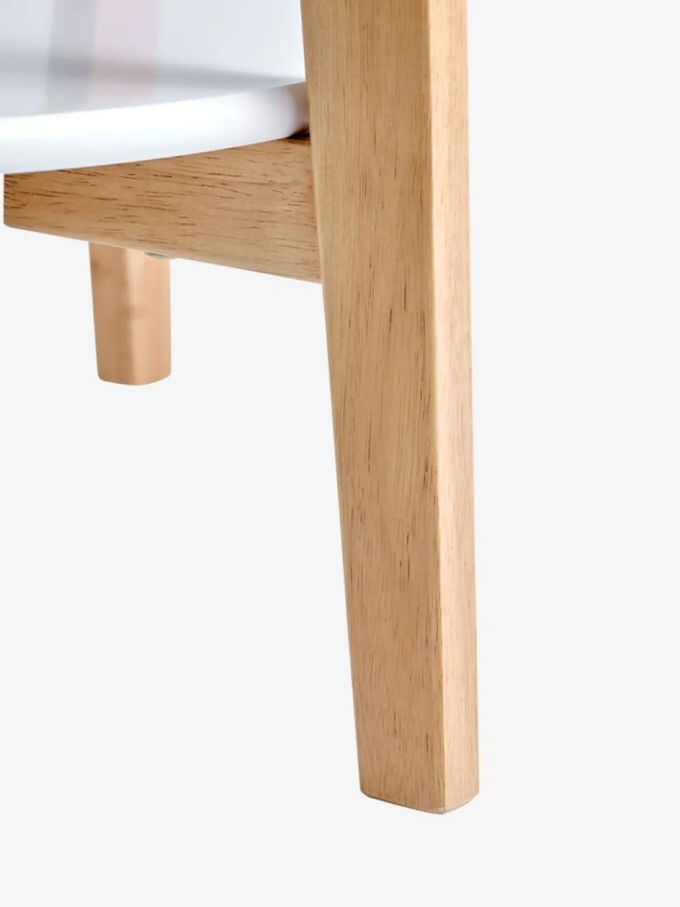 JEGINDTable basse JEGIND Ø80 1 tablette blanc/coloris chêne nat.